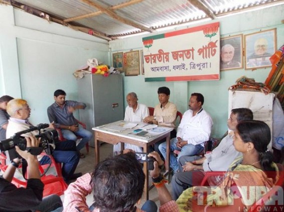 Ambassa: BJP blames CPI-M of political intolerance Ambassa: BJP blames CPI-M of political intolerance